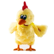 Забавная пение танцы курица игрушка обучения животных дети милый безделушка подарок Детские закладки яйца развивающие электрические плюшевые куклы