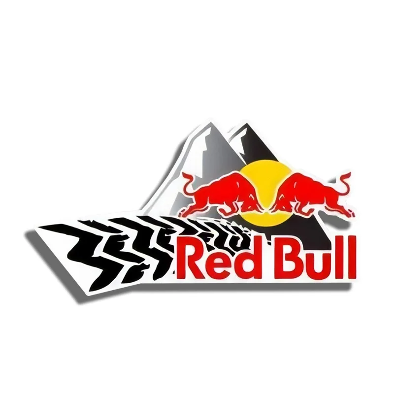 13cm x 9cm For RED of Bull Graphics Car Stickers Vinyl Car Warp Decals