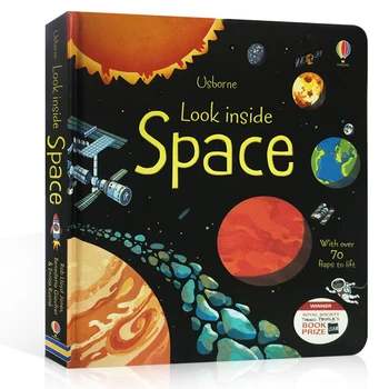 

Britain English 3D Look inside Space picture book Education kids child with over 70 flaps to lift hard cover