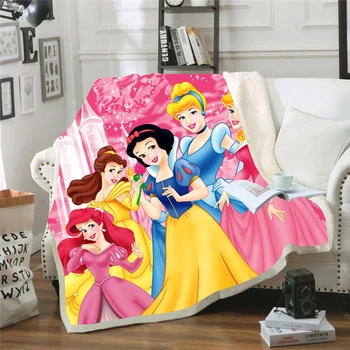 

Disney Snow White Princess Cartoon Plush Warm Throw Blanket with Sherpa Backing Children Girls Boys Birthday Gift/Christmas Gift