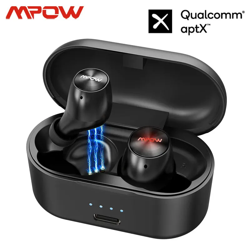 Беспроводные наушники Mpow M8 TWS Bluetooth 5 0 Поддержка APTX 24 часа работы CVC 8 микрофон iPX7