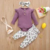 3Pcs Baby Girl Clothes Set Newborn Kids Clothing Childern Clothes Toddler Girl Clothes Bebe Girl