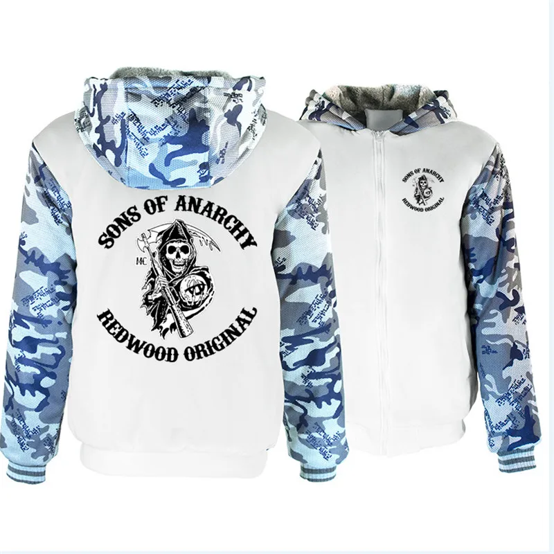 Hoodies 8 Толстовка с капюшоном Sons of Anarchy Samcro, пальто, Liberalism Jax Teller, зимняя мужская толстовка на молнии с принтом, куртка MC, утепленная толстовка - Цвет: Hoodies 8