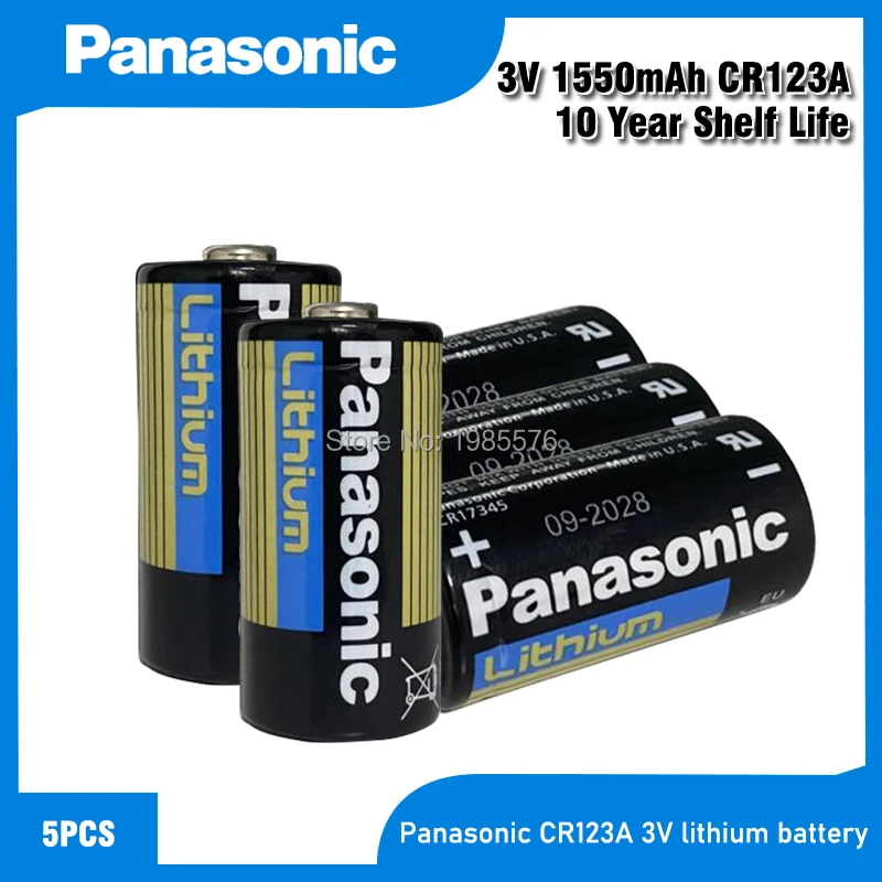 Литиевая батарея PANASONIC CR123A CR123 123A CR 123 A123 CR17345 16340 3 в 5 шт.|Батарейки| |