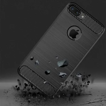 

Ultra Thin TPU Silicone Case for Apple iPhone 7 Plus Rubber Carbon Fiber Covers for iPhone 6 6S 8 Plus Xs Max X XR Cases Capa