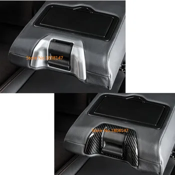 

For Audi Q5 2018 2019 2020 Car ABS Chrome Rear Armrest Switch Frame Trim Box Stickers Sequins Decoration Accessories 1pcs