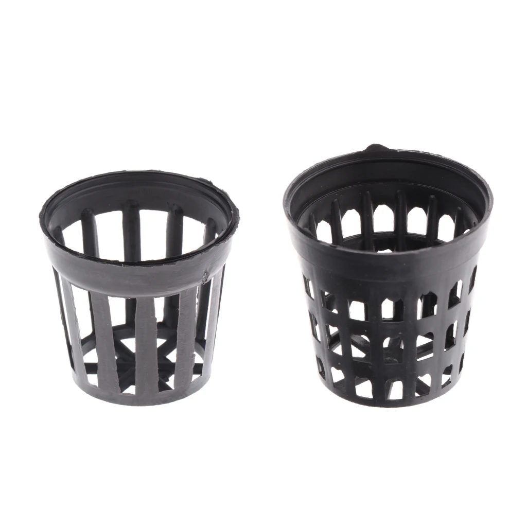 50 Pcs Plastic Pot Baskets Aquarium Aquatic Water Plant Grass Cultivate