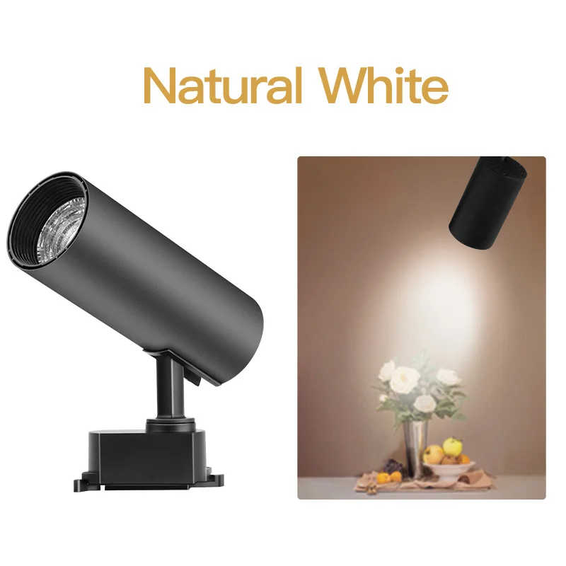 Natrual White Регулируемый 12 Вт, 30 Вт, 40W 220V 20W светодиодный трек светильник COB лампа прожектор led light Rail светильник s потолочный Точечный светильник s Кухня магазин светильник ing - Испускаемый цвет: Natrual White