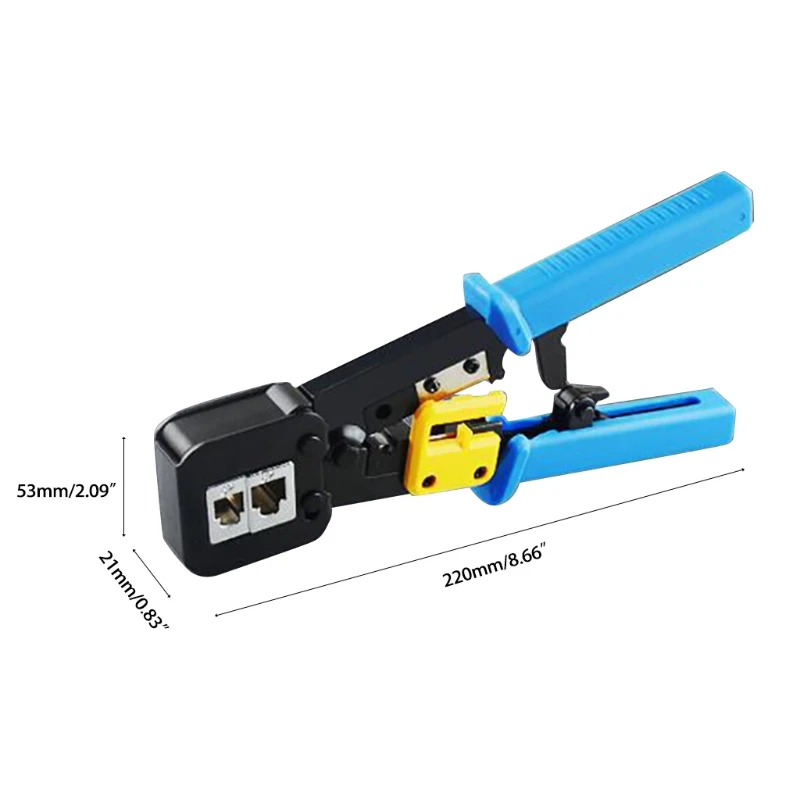 Профессиональный обжимной инструмент RJ45 проходной резак для Cat6 Cat5 Cat5e 6p8P