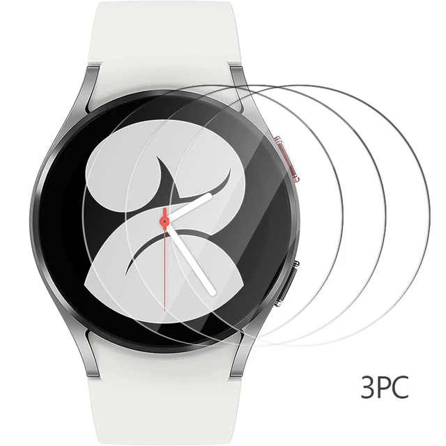 Tempered Glass Screen Protector for Samsung Galaxy Watch 4 , 44mm, 40mm,Classic Clock Cover Protection，Smart watch Accessories 3 Pcs Glass