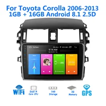 9 дюймов 2din Android 8 1 автомобильное радио для 2006 2013 Toyota Corolla