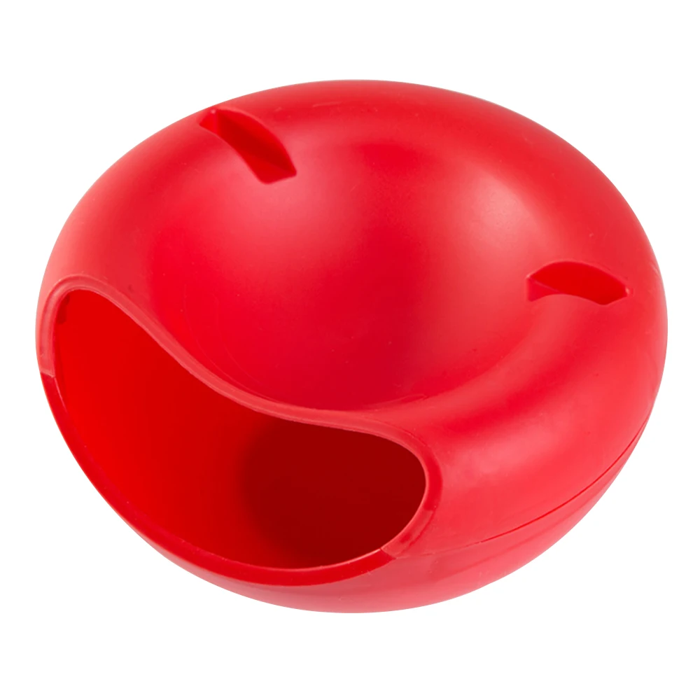 Creative Lazy Snack Bowl Plastic Double-Layer Snack Storage Box Bowl Fruit Bowl And Mobile Phone Bracket Chase Artifact 4Colors