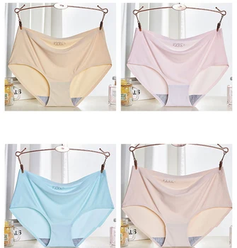

Seamless panties Underwear Female Comfort Intimates Fashion Female Low-Rise Briefs 4XL Lingerie Drop Shipping
