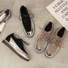 Женские туфли на плоской подошве с прозрачной подошвой; сезон осень; модные удобные кроссовки на платформе с круглым носком; яркие прогулочные туфли; E15-57