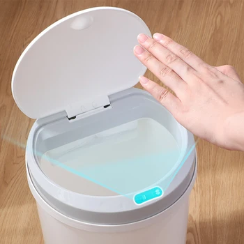 

Smart Trash Can 12L Automatic Sensor Garbage Bin Intelligent Induction Waste Bin Home Kitchen Bath Dustbin