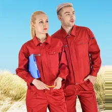 Осенний комбинезон размера плюс для мужчин и женщин, костюм для сварочной мастерской с длинным рукавом, рабочая куртка и штаны