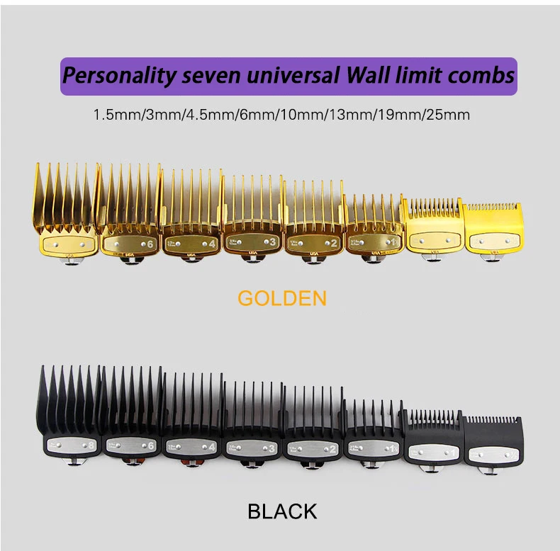 8 Grid Guide Limit Comb Cover Storage Box  Hair Clipper Rack Holder Organizer Case Salon Barber Tools，for general