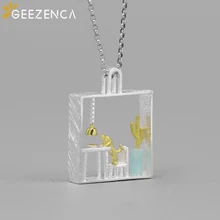 925 Sterling Silver Cat At Home Natural Amazonite Pendant Fine Jewelry For Women Original Design Kitten Pendants Without Chain Fine Jewelry 925 Sterling Silver Cat At Home Natural Amazonite Pendant Fine Jewelry For Women Original Design Kitten Pendants Without Chain Fine Jewelry
