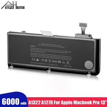 

PINZHENG Laptop Battery Fit For Apple Macbook Pro 13 Battery A1322 A1278 Voltage With Protective Circuit Laptop Bateria