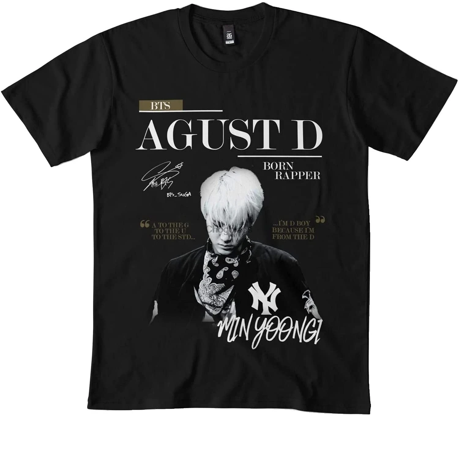 AGUST D футболки SUGA DMN99 Black |