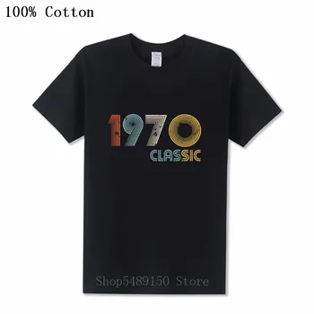 

Vintage Brand Male T-Shirt 1970 Classic 49 Year Old Birthday Party Best Gift Popular T Shirt Inspired Design Men Original Tshirt