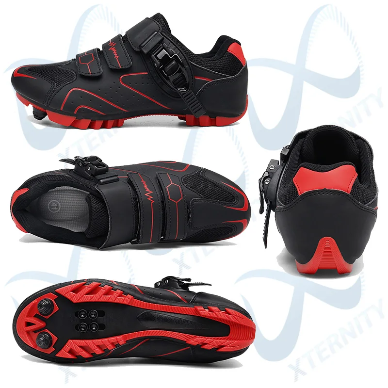 Sapatos de ciclismo ao ar livre com travamento automático profissional, pedal MTB, sapatos de bicicleta, tênis antiderrapantes, corrida de estrada, velocidade, grampo SPD