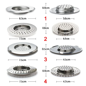 

Kitchen Sink Strainer Stainless Steel Drain Hole Filter Trap Long Lasting Protection Against Clogging Bathroom Sink Accessories