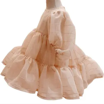 

baby girl vintage lantern sleeve mesh princess dress for kids autumn ball gown birthdat party dress