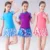 2020 Baby Girl Swimwear 8-15 Лет Детский Купальник С Коротким Рукавом Малыш Девушка Купальник Юбка Купальник Малыш Купальный Костюм Девушка