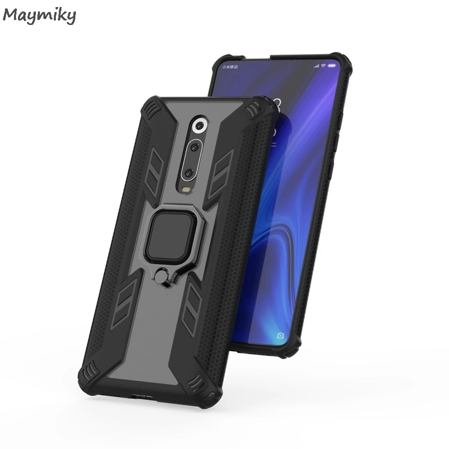Сверхпрочный робот Хищник армированный чехол с подставкой для Xiaomi mi 8 lite Red mi Note 7 Red mi K20 Pro mi 9T Прочный Гибридный чехол