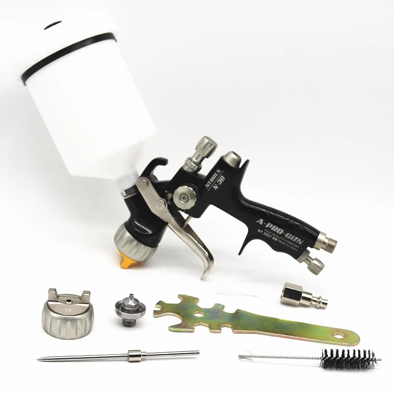 Spray Gun With 1.3 And 1.7mm Car Paint Gun With 600CC Mix Tank And Adpater Varnish Paint Sprayer /Air Spray Gun/Air Tools 5