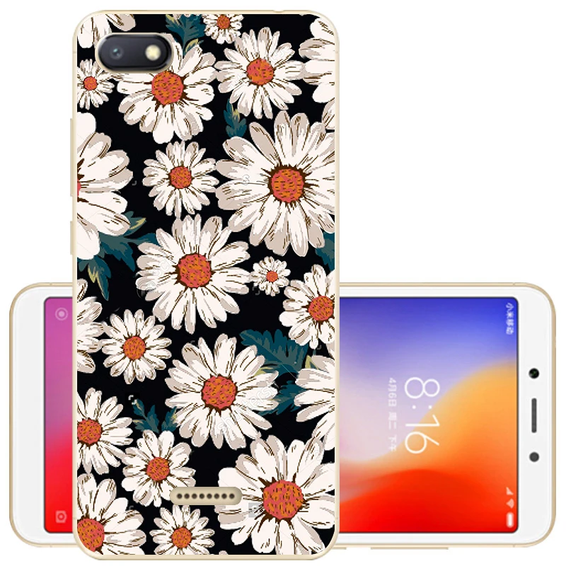 Чехол для Xiaomi Redmi 6A Redmi 6, чехол для Redmi 6A Couqe, Мягкая силиконовая задняя крышка, защитный чехол из ТПУ для Redmi6 6 A, чехол для телефона s - Цвет: 41