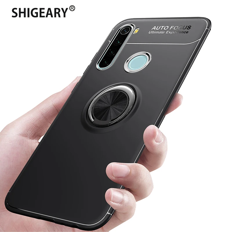 

Coque for Xiaomi Redmi Note 8 Pro Case Phone Cover with Car Magnetic Finger Ring Holder Bracket for Xiomi Redmi Note 8T 8 T 7