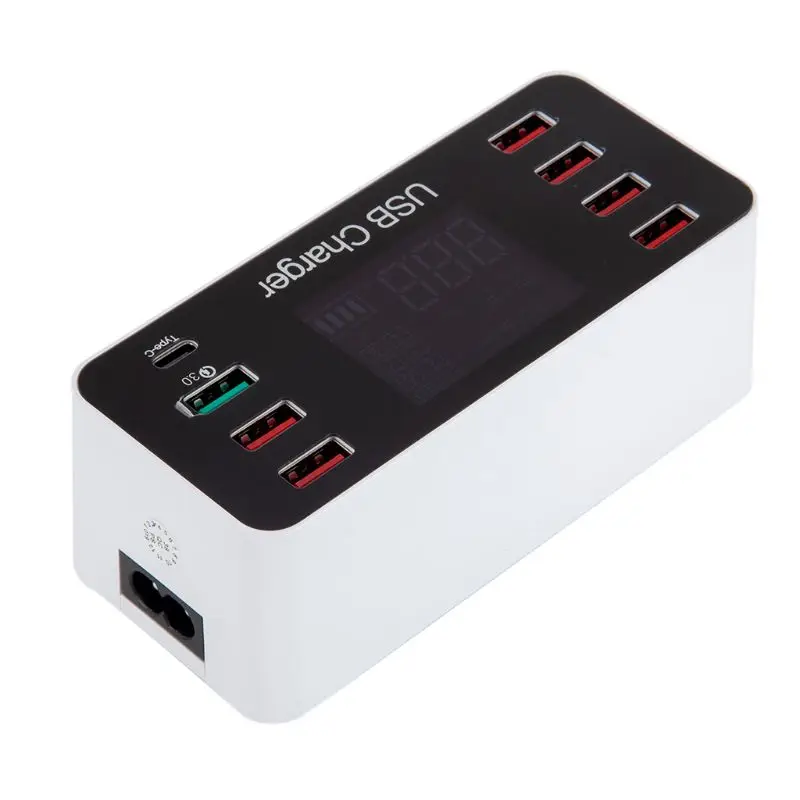 8 многопортовый USB адаптер настольное настенное зарядное устройство умная быстрая зарядная станция 3,0 C AU EU UK US вилка