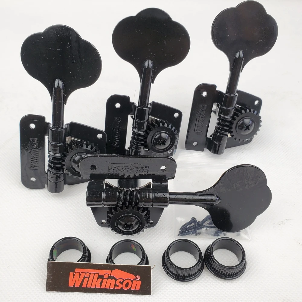 Open Frame Basso Elettrico Macchina Heads Tuners Wilkinson Sintonizzazione Peg Nero Per Bass Wjbl-200 Made In Corea
