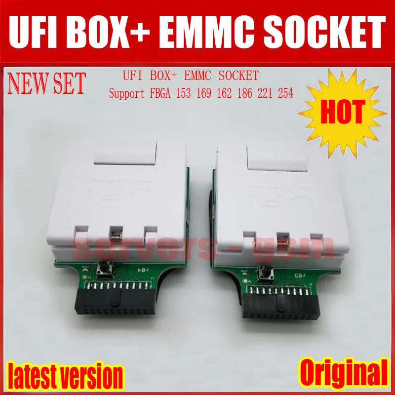 Original UFI Box/UFi Socket Support FBGA 153/169/162/186/221/ 254 For EMMC Service Tool Repair Resize Format ufi box service tool