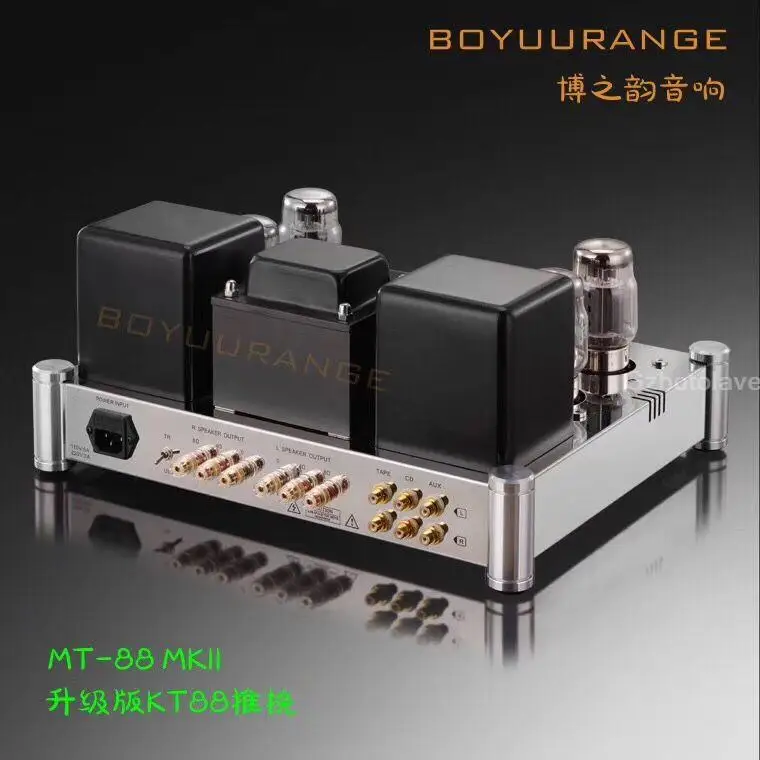 MT-88 ламповый усилитель KT88 Push-pull amp Reisong ручной работы Ecc82 Ecc81 ламповый усилитель MT88