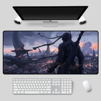

Mairuige Large size cool swordsman pattern mouse pad suitable as desk pad keyboard pad suitable for dota2 csgo