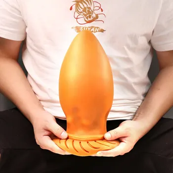 2020 New Super Huge Anal Plug Big Butt Plug Beads Anus Expansion Stimulator Soft Big Dildo Erotic Anal Sex Toys For Woman Men