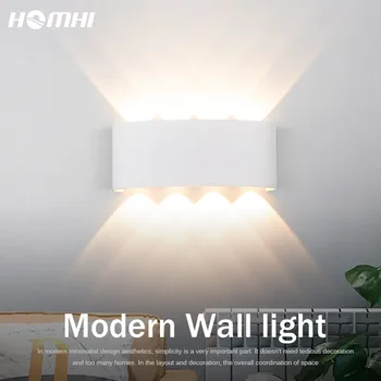 

wall light fixture modern Headboard stair lighting nordic design small up down double wall sconce led wall lights bedroom white