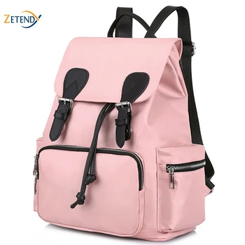 

Anti-theft Backpack Female Large Capacity Summer Fashion Student Waterproof Small Women Oxford Bag Lady Fancy Softback Bookpack