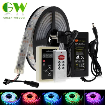 

1903 IC Dream Color LED Strip 5050 Digital RGB Waterproof Strip Light 5M+133 Program RF Remote Controller+Adapter Holiday Lights
