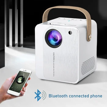 

LED Multimedia Projector support 1080P HDMI/AV/USB/TF a 800 * 480p video projector Mirror screen a entertainment Projector