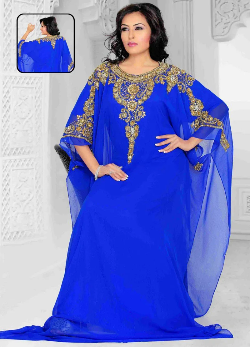 Прекрасный Королевский Арабский Дубай марокканский кафтан Abayas халат De Soiree для женщин королевский синий вечернее платье Мать невесты платья - Цвет: Бежевый