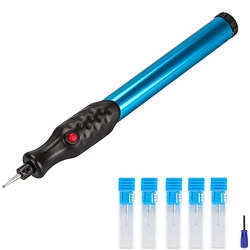 Promotion! Stylo graveur électrique Portable, outil de sculpture pour la fabrication de bijoux, bricolage à personnaliser, métal, cuir, adapté aux débutants 