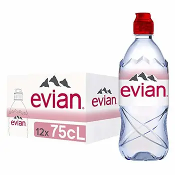 

Evian Natural Mineral Water Sports Cap - 75cl