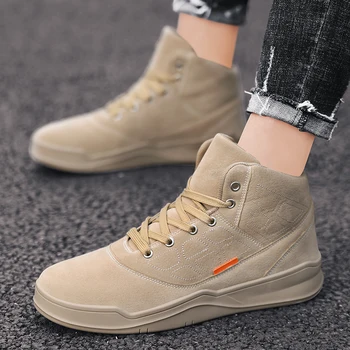 

OLOME High Help Big Code Men's Casual Shoes Light Breathable Hard-Wearing Male Sneakers Outdoor Walking Shoes Zapatos Casuales
