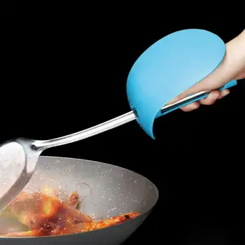 

Anti-scald Rubber Spatula Cover Spatula Cover Hand Protector Anti Oil Splashing Creative Kitchenware Cooking tool