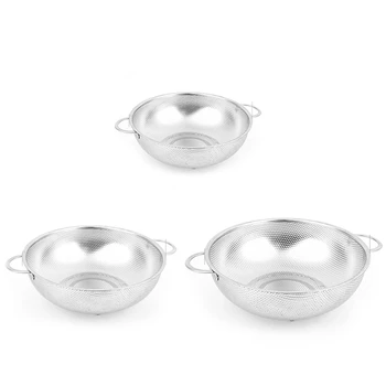 

Stainless Steel Colanders With Handle,Colander Perforated Strainer For Kitchen Pasta/Vegetable/Rice/Fruit/Food