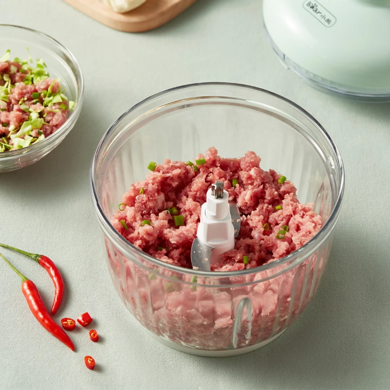 Kitchen Supplies Green Manual Blender Meat Machine Vegetable Cutter Round Slicer Home Gadgets Fleischwolf Meat Grinders EB50MG